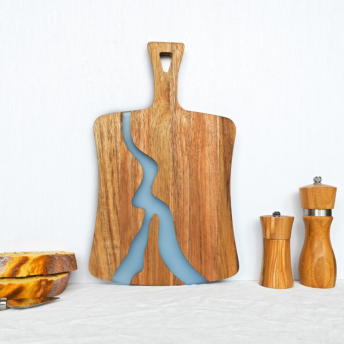 Resin River Acacia Wood Charcuterie Board