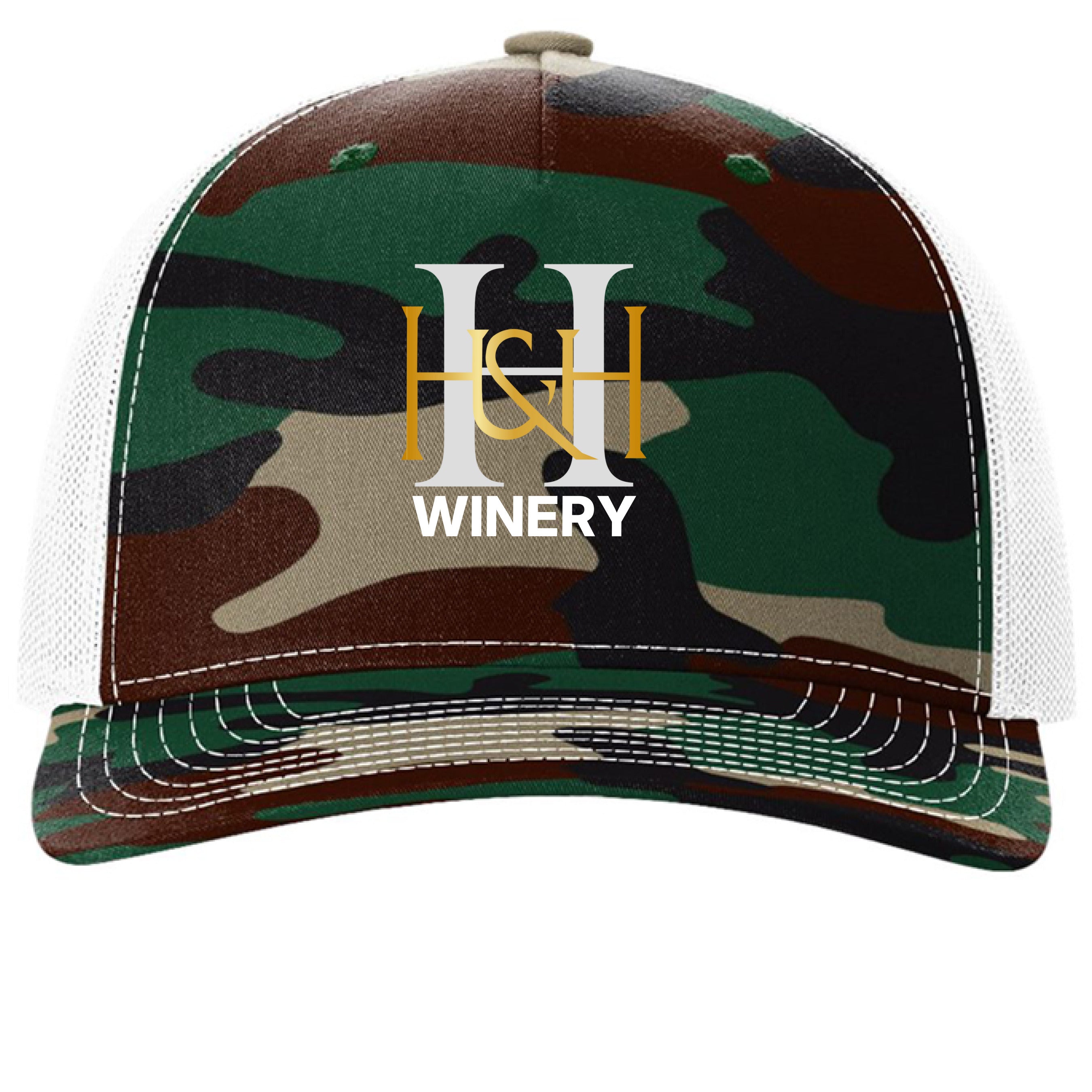 Green Camo/ White - FRONT